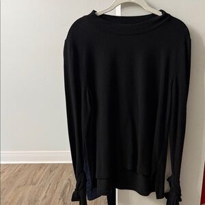 Peace Love World Black Long Sleeve Top